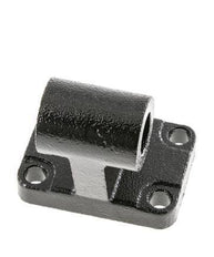 Chape mâle coudée à droite 63 mm ISO 15552 ISO 21287 Acier bruni