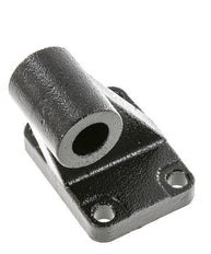 Chape mâle coudée à droite 63 mm ISO 15552 ISO 21287 Acier bruni