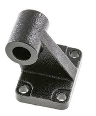 Chape mâle coudée à droite 63 mm ISO 15552 ISO 21287 Acier bruni