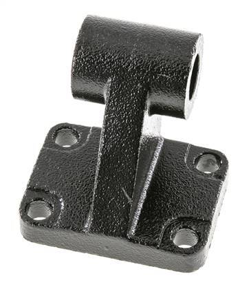 Chape mâle coudée à droite 63 mm ISO 15552 ISO 21287 Acier bruni