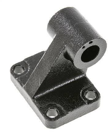 Chape mâle coudée à droite 63 mm ISO 15552 ISO 21287 Acier bruni