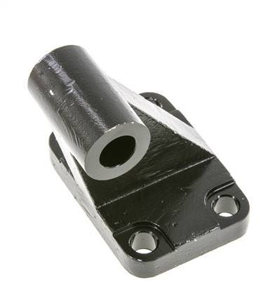 Chape mâle coudée à droite 80 mm ISO 15552 ISO 21287 Acier bruni