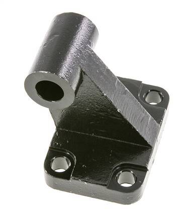 Chape mâle coudée à droite 80 mm ISO 15552 ISO 21287 Acier bruni