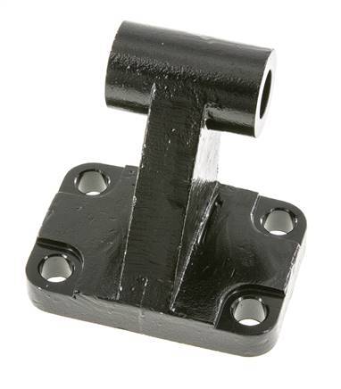 Chape mâle coudée à droite 80 mm ISO 15552 ISO 21287 Acier bruni