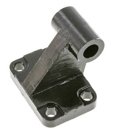 Chape mâle coudée à droite 80 mm ISO 15552 ISO 21287 Acier bruni