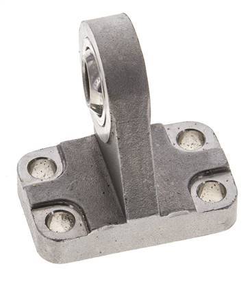 Chape sphérique mâle coudée à droite 32 mm ISO 15552 et 21287 Acier inoxydable 316 (1.4401)