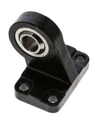 Chape sphérique mâle coudée à droite 40 mm Acier ISO 15552 et 21287