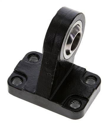 Chape sphérique mâle coudée à droite 40 mm Acier ISO 15552 et 21287