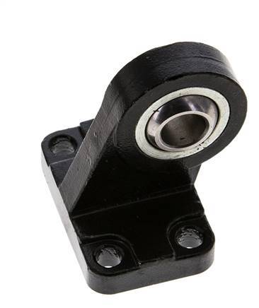 Chape sphérique mâle coudée à droite 40 mm Acier ISO 15552 et 21287