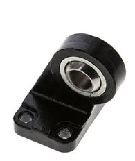 Chape sphérique mâle coudée à droite 40 mm Acier ISO 15552 et 21287