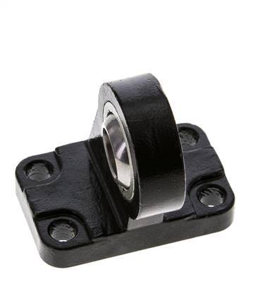 Chape sphérique mâle coudée à droite 40 mm Acier ISO 15552 et 21287