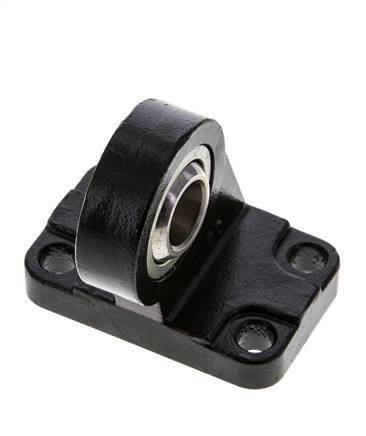 Chape sphérique mâle coudée à droite 40 mm Acier ISO 15552 et 21287