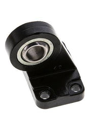 Chape sphérique mâle coudée à droite 40 mm Acier ISO 15552 et 21287