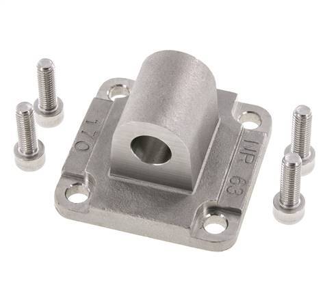 Chape mâle 63 mm ISO 15552 ISO 21287 Acier inoxydable 316 (1.4401)