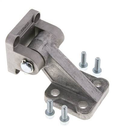 Clip complet de montage pivotant 90deg pour vérin 40 mm IS0 15552