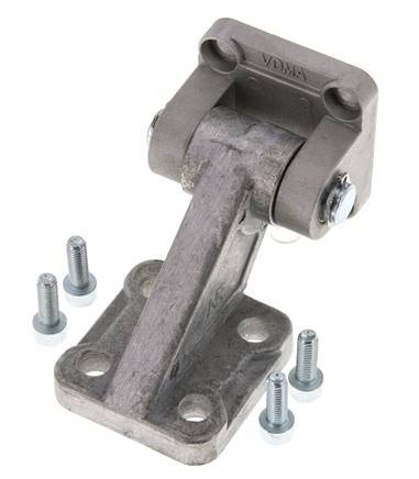 Clip complet de montage pivotant 90deg pour vérin 40 mm IS0 15552