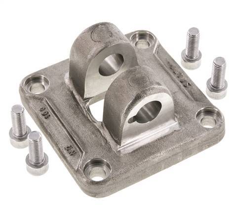 Chape femelle 100 mm ISO 15552 ISO 21287 Acier inoxydable 316 (1.4401)