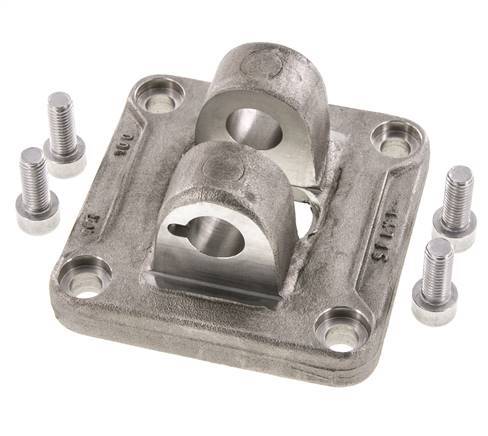 Chape femelle 100 mm ISO 15552 ISO 21287 Acier inoxydable 316 (1.4401)