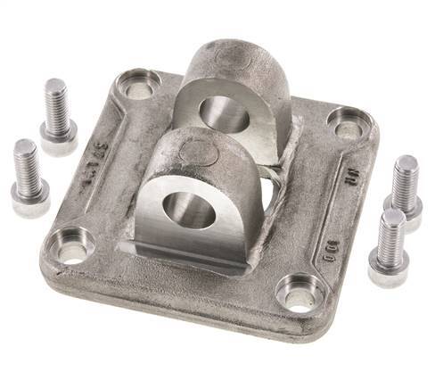 Chape femelle 100 mm ISO 15552 ISO 21287 Acier inoxydable 316 (1.4401)