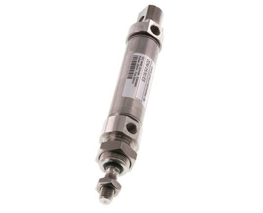 ISO 6432 Round Double Acting Cylinder 25-50mm - Magnetic - Stainless Steel