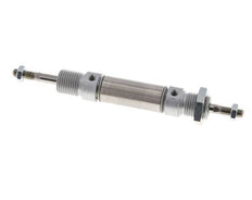ISO 6432 Round Double Acting Cylinder 16-10mm - Magnetic - Male Threaded - Double Rod