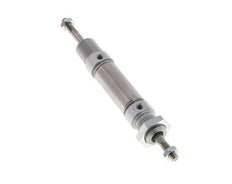 ISO 6432 Vérin Rond à Double Effet 16-10mm - Magnétique - Tige Filetée Double