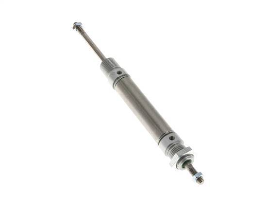 ISO 6432 Vérin Rond à Double Effet 16-40mm - Magnétique - Tige Filetée Double