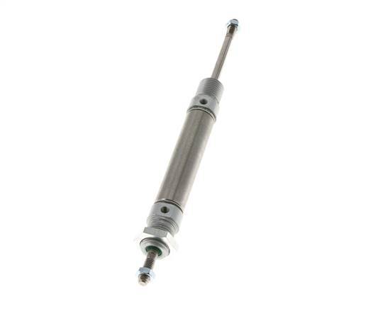 ISO 6432 Vérin Rond à Double Effet 16-40mm - Magnétique - Tige Filetée Double