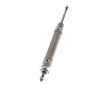 ISO 6432 Vérin Rond à Double Effet 16-40mm - Magnétique - Tige Filetée Double