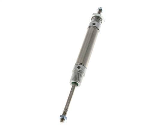 ISO 6432 Vérin Rond à Double Effet 16-40mm - Magnétique - Tige Filetée Double