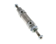 ISO 6432 Round Double Acting Cylinder 25-10mm - Magnetic - Male Threaded - Double Rod