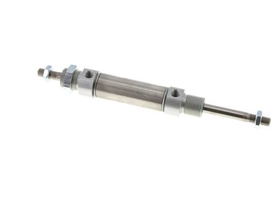 ISO 6432 Vérin Rond à Double Effet 25-40mm - Magnétique - Tige Filetée Double