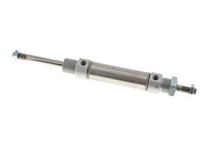 ISO 6432 Round Double Acting Cylinder 25-50mm - Magnetic - Male Threaded - Double Rod