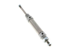 ISO 6432 Round Double Acting Cylinder 25-50mm - Magnetic - Male Threaded - Double Rod