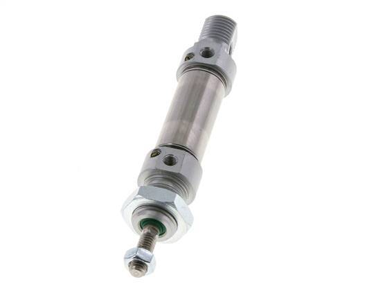 ISO 6432 Vérin Rond à Double Effet 16-10mm - Magnétique - Amortissement