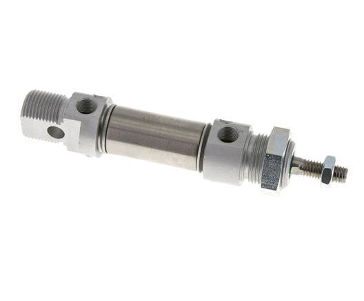 ISO 6432 Round Double Acting Cylinder 20-10mm - Magnetic - Damping
