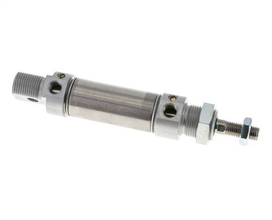 ISO 6432 Round Double Acting Cylinder 25-25mm - Magnetic - Damping