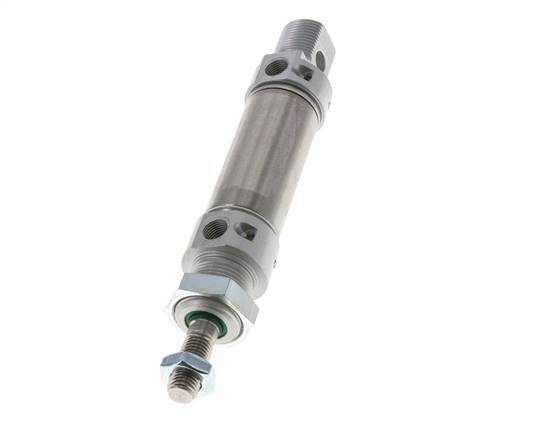 ISO 6432 Round Double Acting Cylinder 25-25mm - Magnetic - Damping
