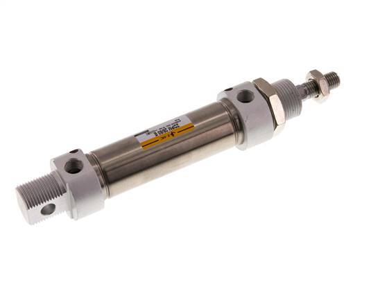 ISO 6432 Round Double Acting Cylinder 25-50mm - Magnetic - Damping