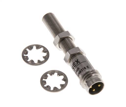 Détecteur de proximité inductif 0,8mm M5x0,5 M8 (3 broches)