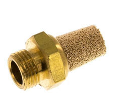 Silencieux Pneumatique en Bronze Fritté G1/8'' Raccord en Laiton [5 Pièces]