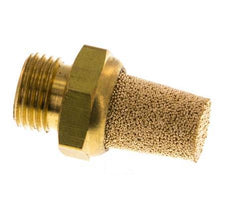 Silencieux Pneumatique en Bronze Fritté G1/8'' Raccord en Laiton [5 Pièces]