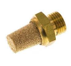 Silencieux Pneumatique en Bronze Fritté G1/8'' Raccord en Laiton [5 Pièces]