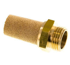 Silencieux Pneumatique en Bronze Fritté G1/2'' Raccord en Laiton [2 Pièces]