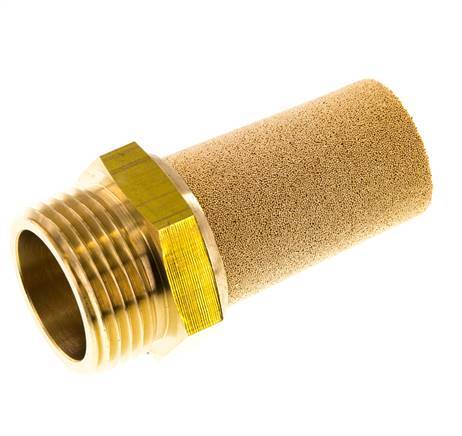 G1'' Sintered Bronze Pneumatic Muffler Brass Connection