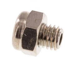 Silencieux Pneumatique Compact en Laiton Nickelé M5 1.4301 Maille Métallique [10 Pièces]