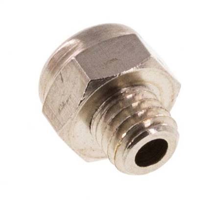 Silencieux Pneumatique Compact en Laiton Nickelé M5 1.4301 Maille Métallique [10 Pièces]
