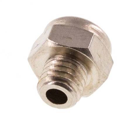 Silencieux Pneumatique Compact en Laiton Nickelé M5 1.4301 Maille Métallique [10 Pièces]