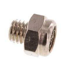 Silencieux Pneumatique Compact en Laiton Nickelé M5 1.4301 Maille Métallique [10 Pièces]