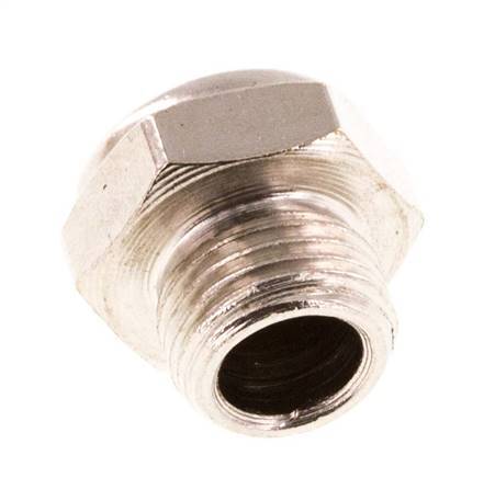 Silencieux Pneumatique Compact en Laiton Nickelé G1/8'' 1.4301 Maille Métallique [10 Pièces]